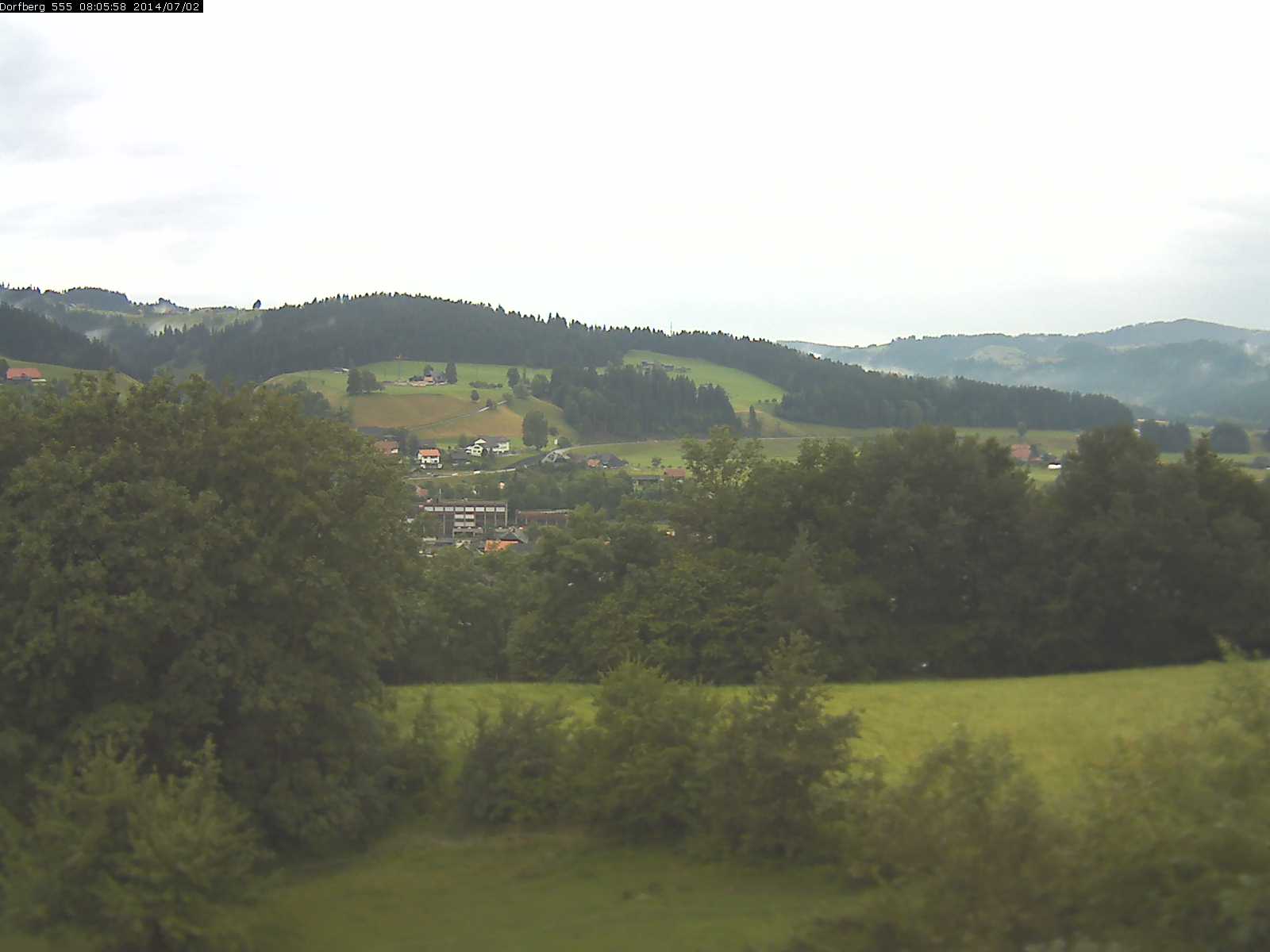 Webcam-Bild: Aussicht vom Dorfberg in Langnau 20140702-080600