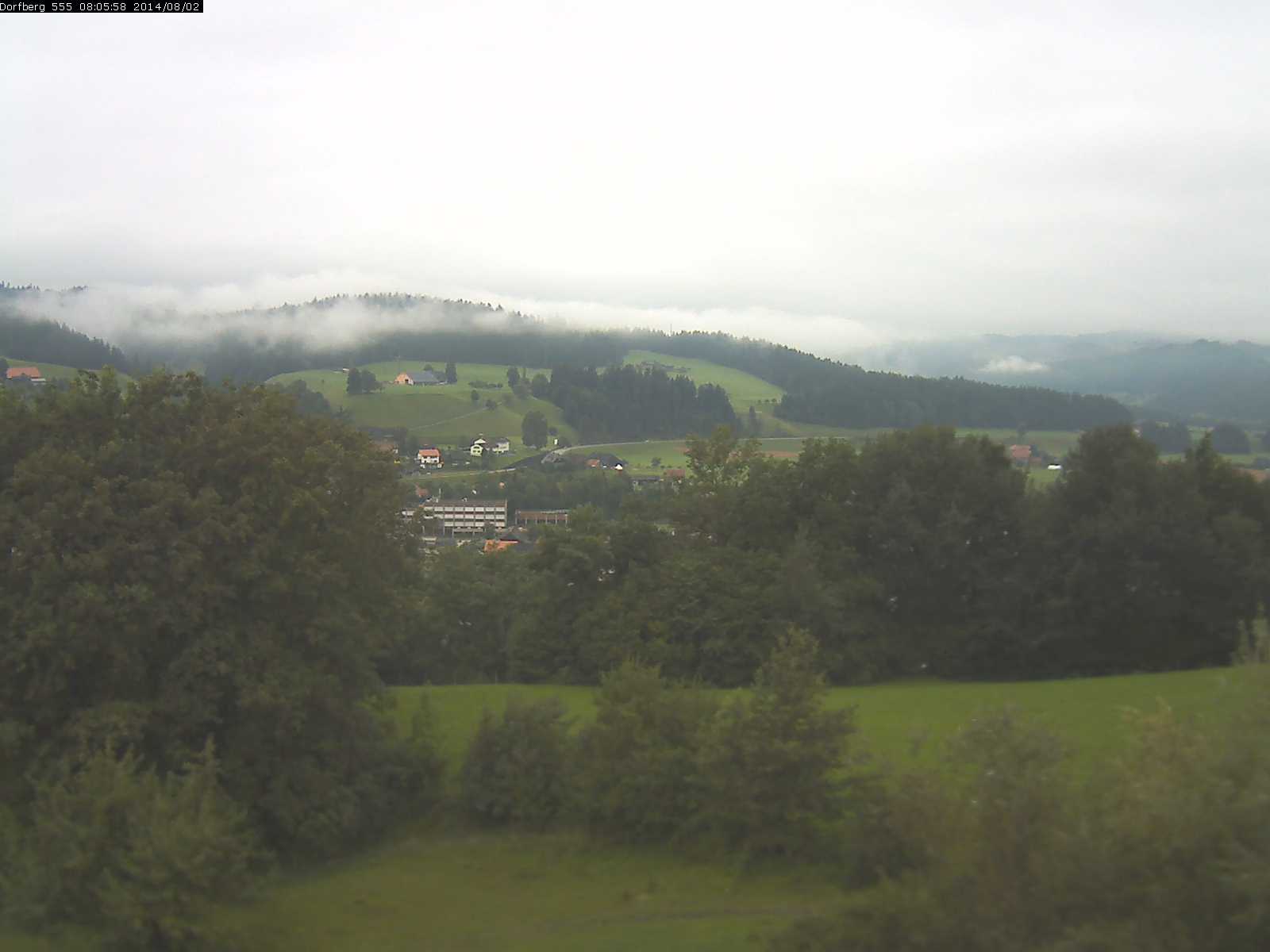 Webcam-Bild: Aussicht vom Dorfberg in Langnau 20140802-080600