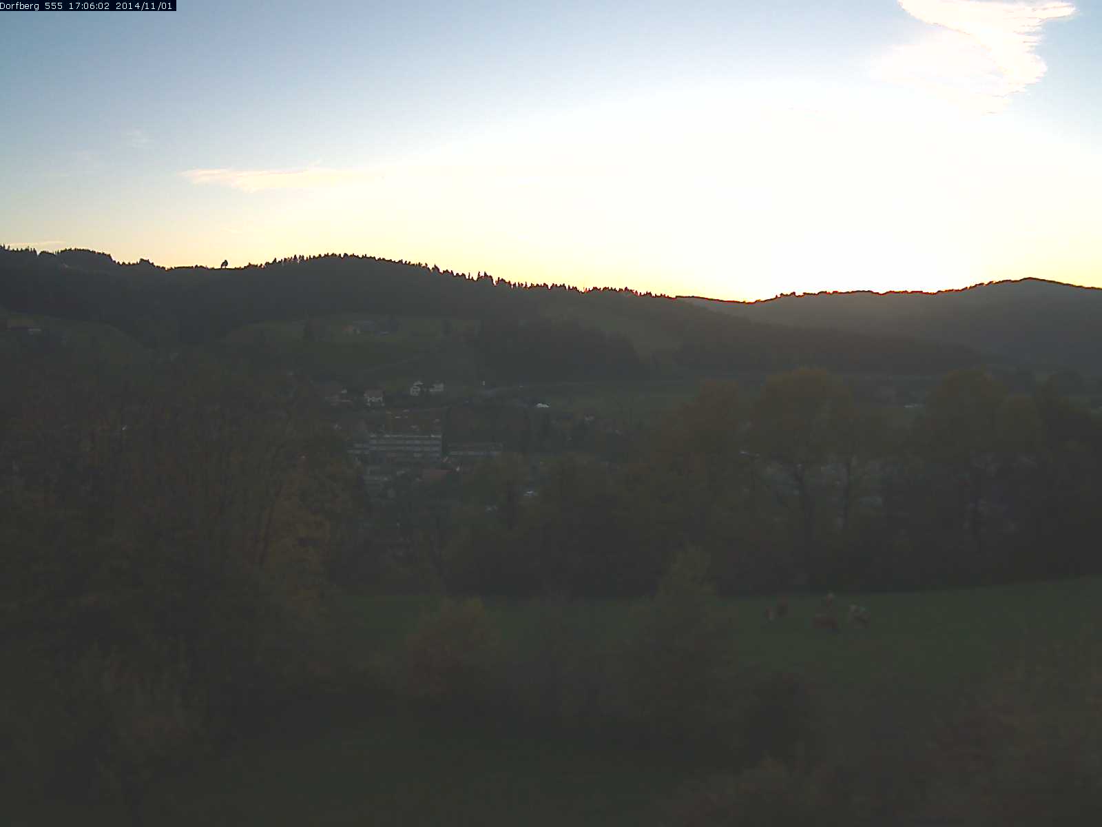 Webcam-Bild: Aussicht vom Dorfberg in Langnau 20141101-170601