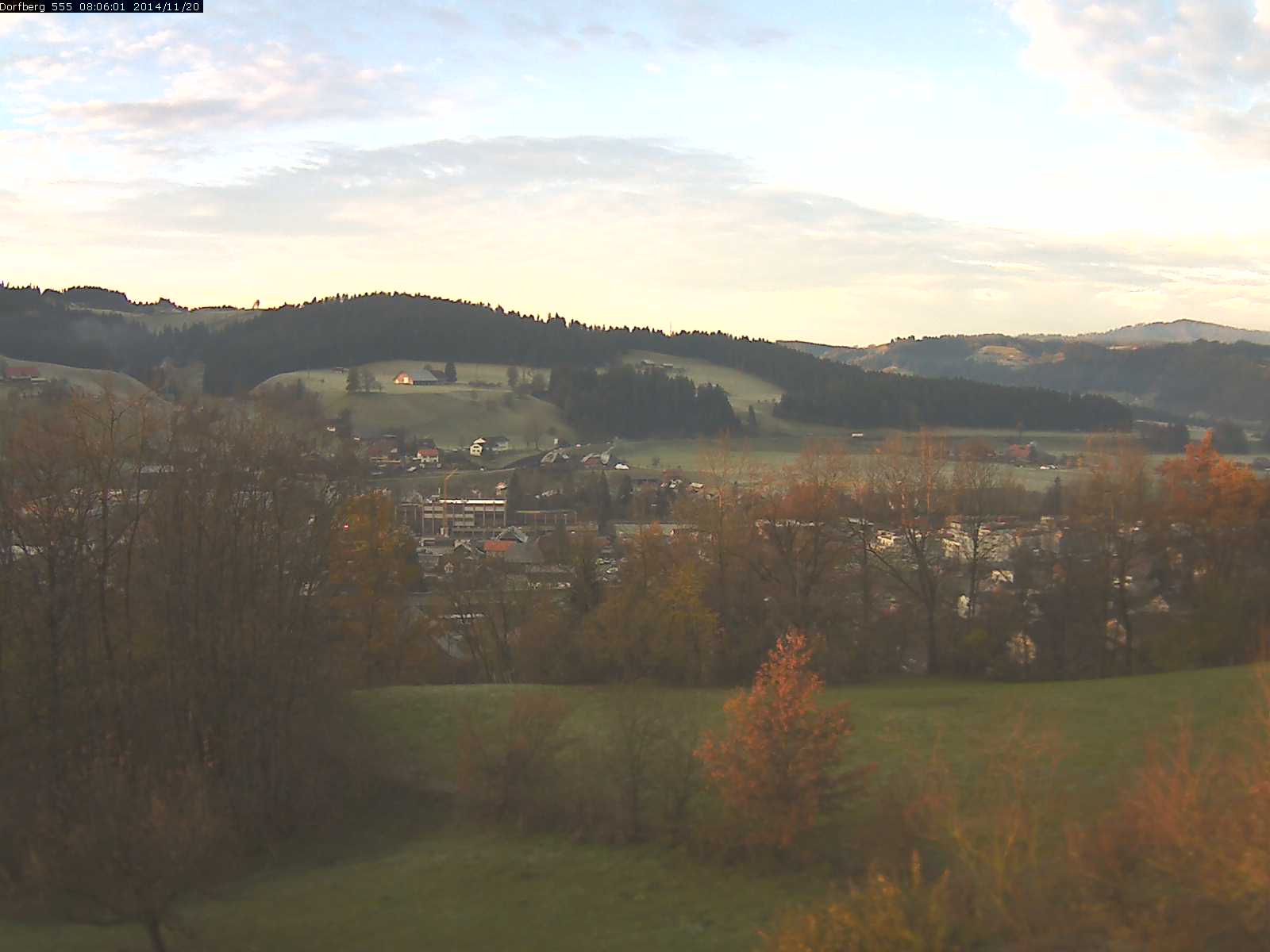 Webcam-Bild: Aussicht vom Dorfberg in Langnau 20141120-080601