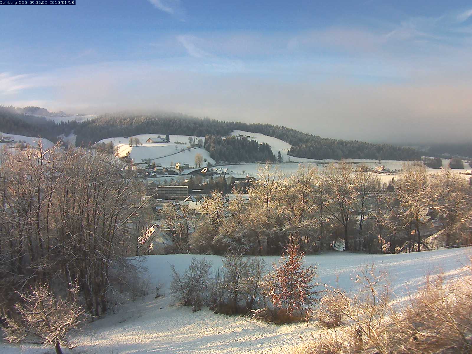 Webcam-Bild: Aussicht vom Dorfberg in Langnau 20150118-090601
