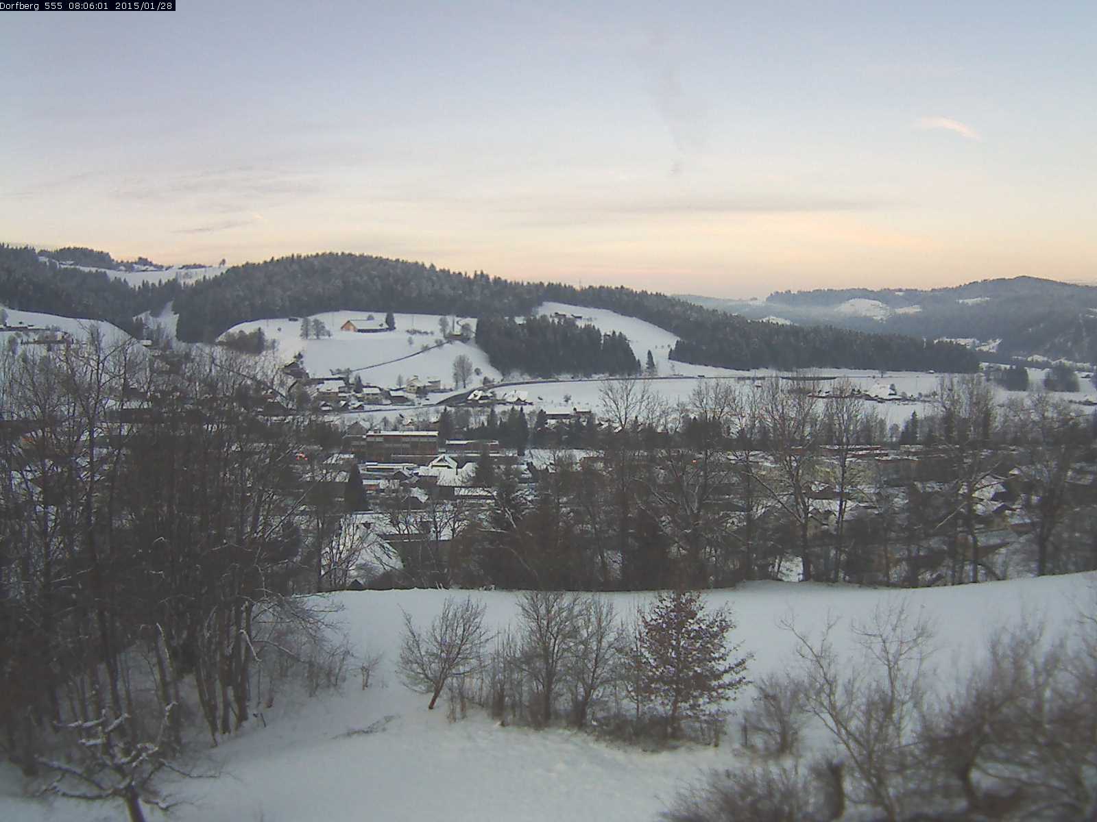 Webcam-Bild: Aussicht vom Dorfberg in Langnau 20150128-080601