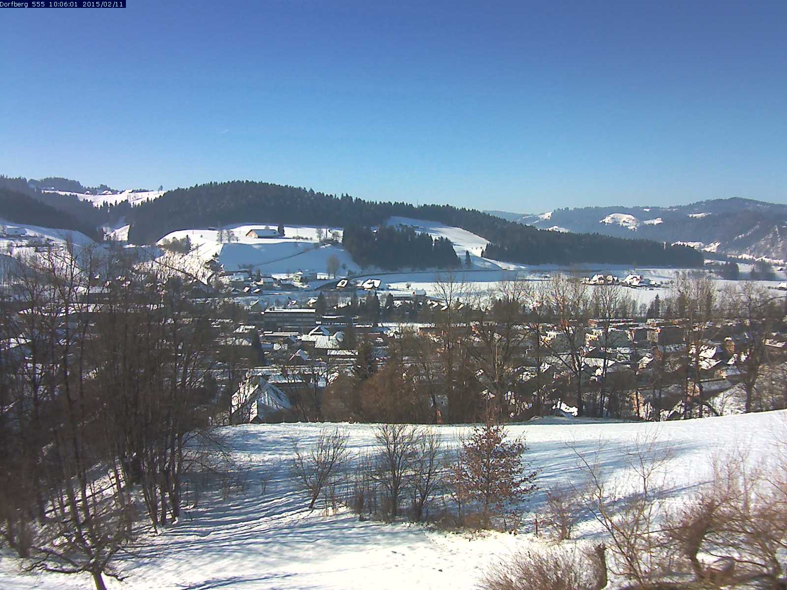 Webcam-Bild: Aussicht vom Dorfberg in Langnau 20150211-100601