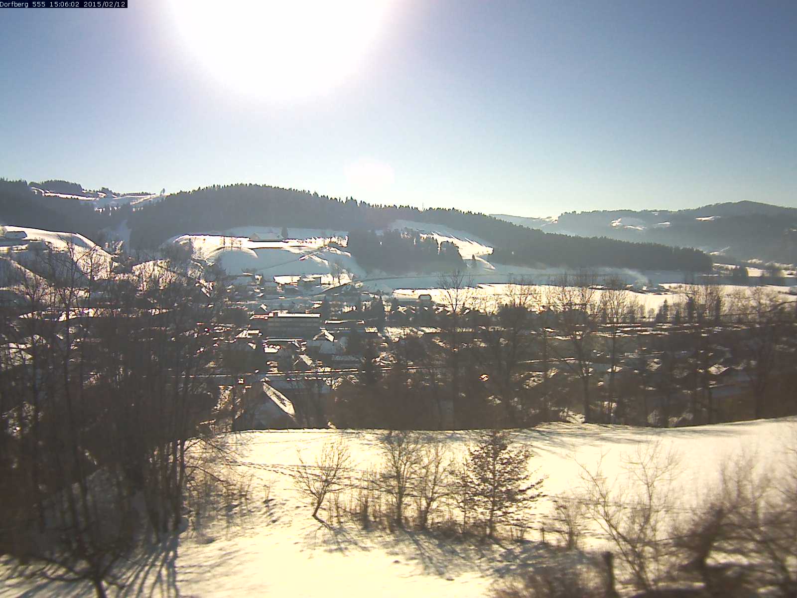 Webcam-Bild: Aussicht vom Dorfberg in Langnau 20150212-150601