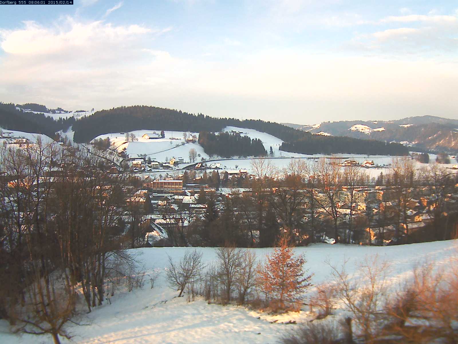 Webcam-Bild: Aussicht vom Dorfberg in Langnau 20150214-080601