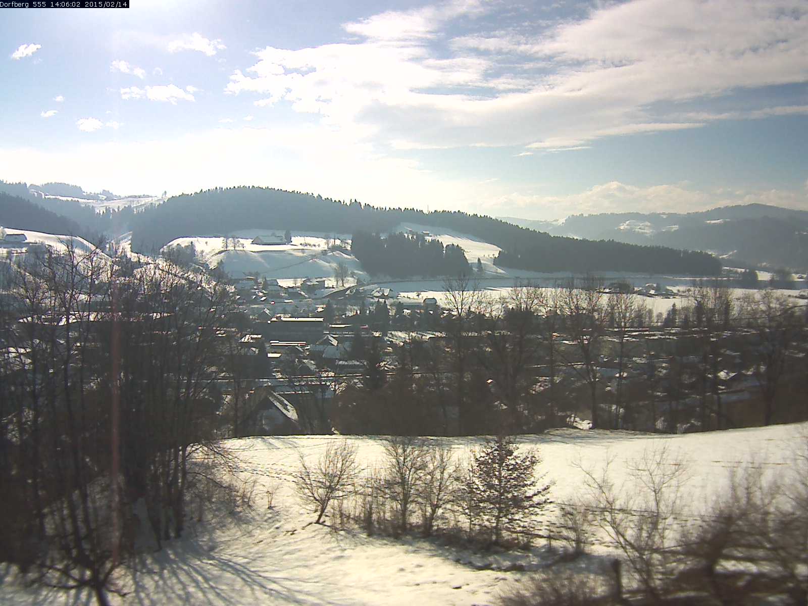 Webcam-Bild: Aussicht vom Dorfberg in Langnau 20150214-140601