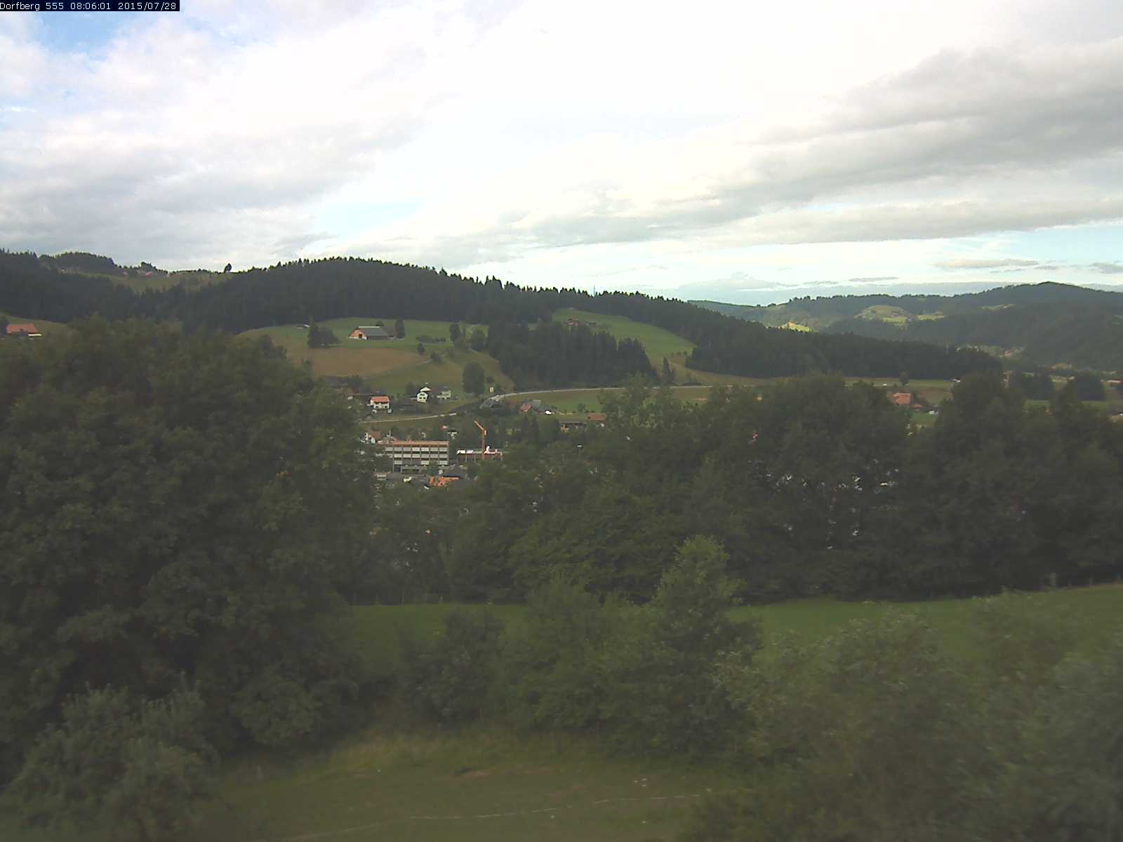 Webcam-Bild: Aussicht vom Dorfberg in Langnau 20150728-080601