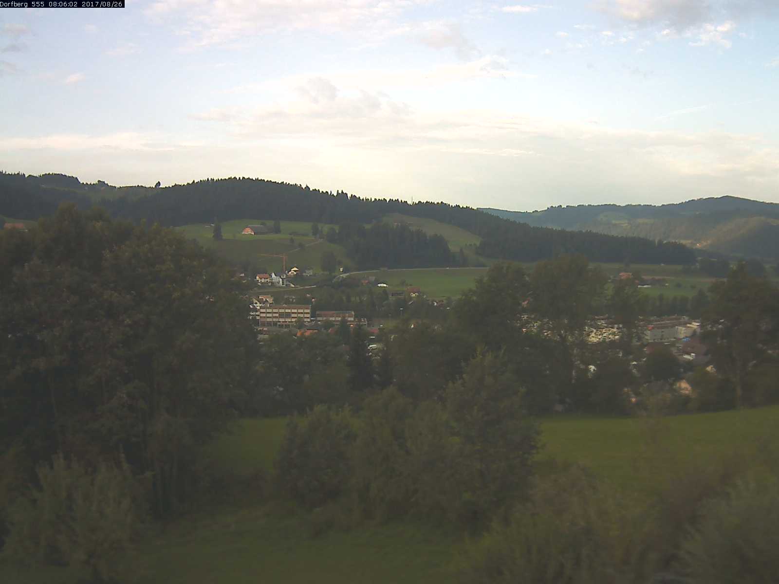 Webcam-Bild: Aussicht vom Dorfberg in Langnau 20170826-080601
