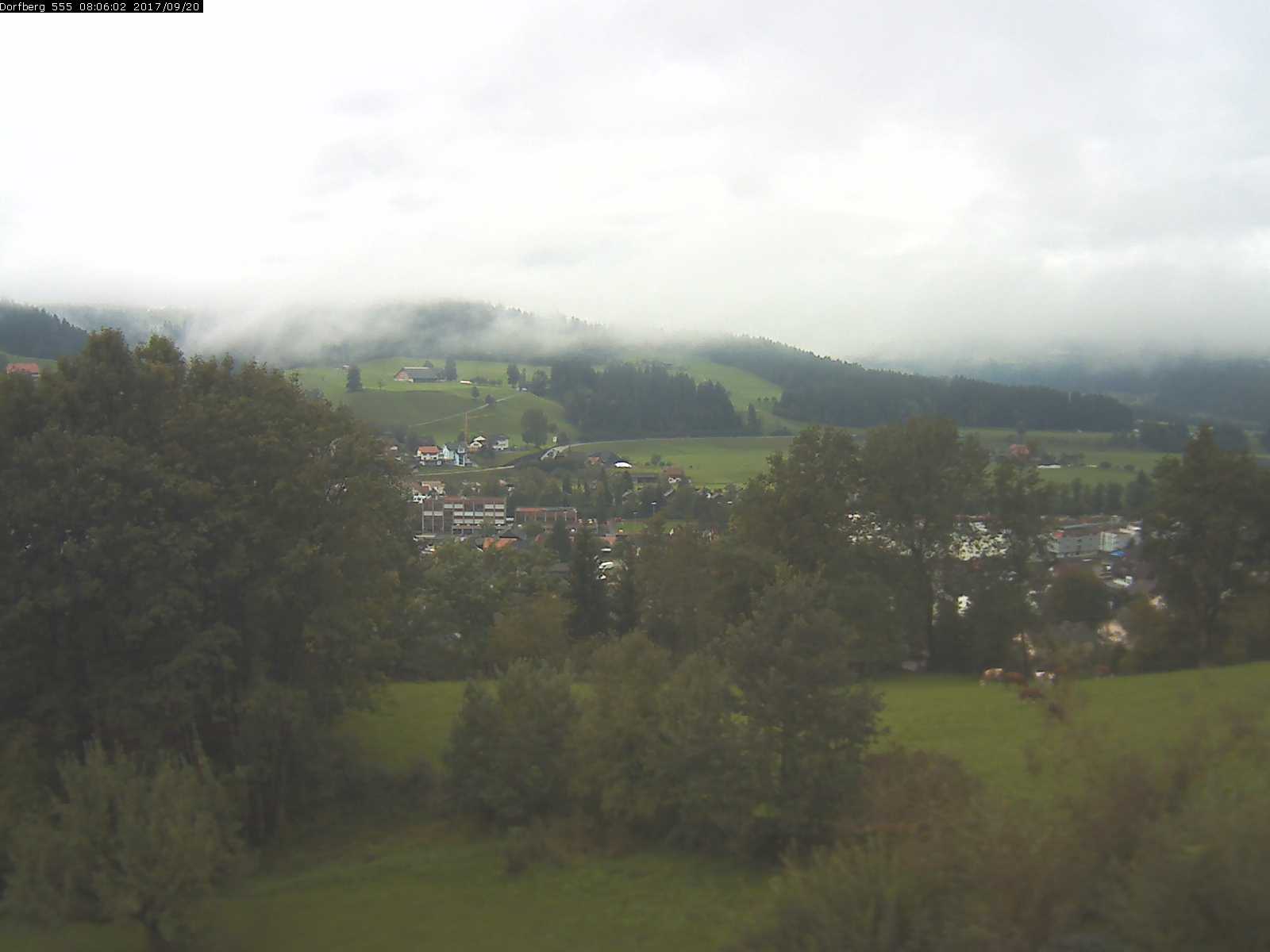 Webcam-Bild: Aussicht vom Dorfberg in Langnau 20170920-080602