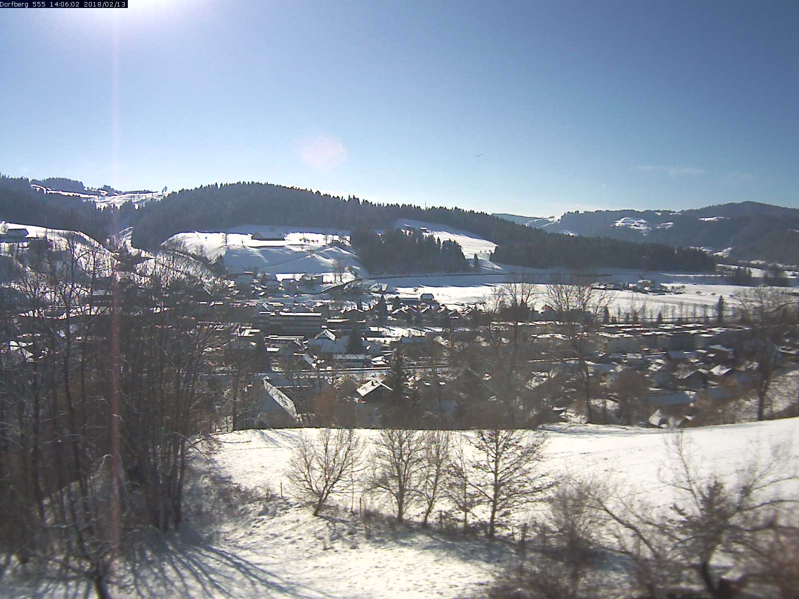 Webcam-Bild: Aussicht vom Dorfberg in Langnau 20180213-140601