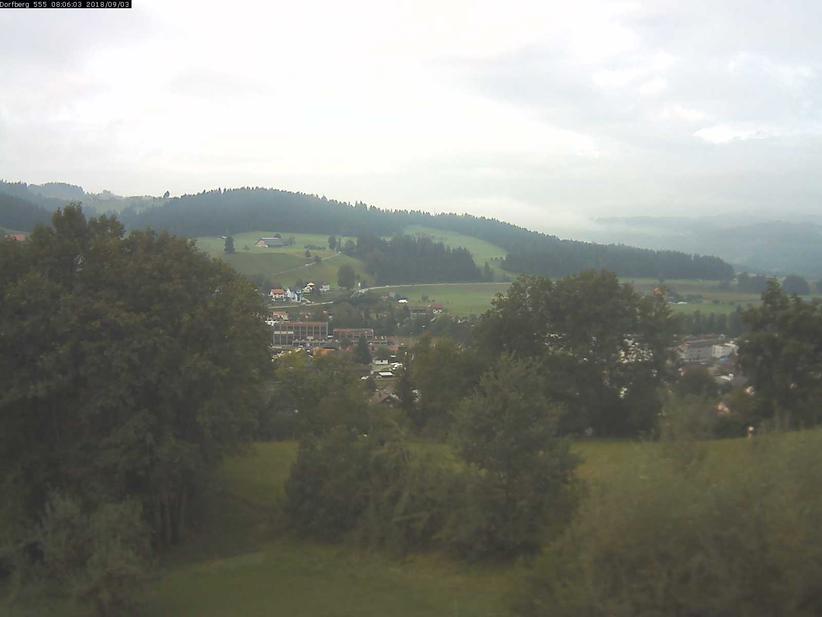 Webcam-Bild: Aussicht vom Dorfberg in Langnau 20180903-080601