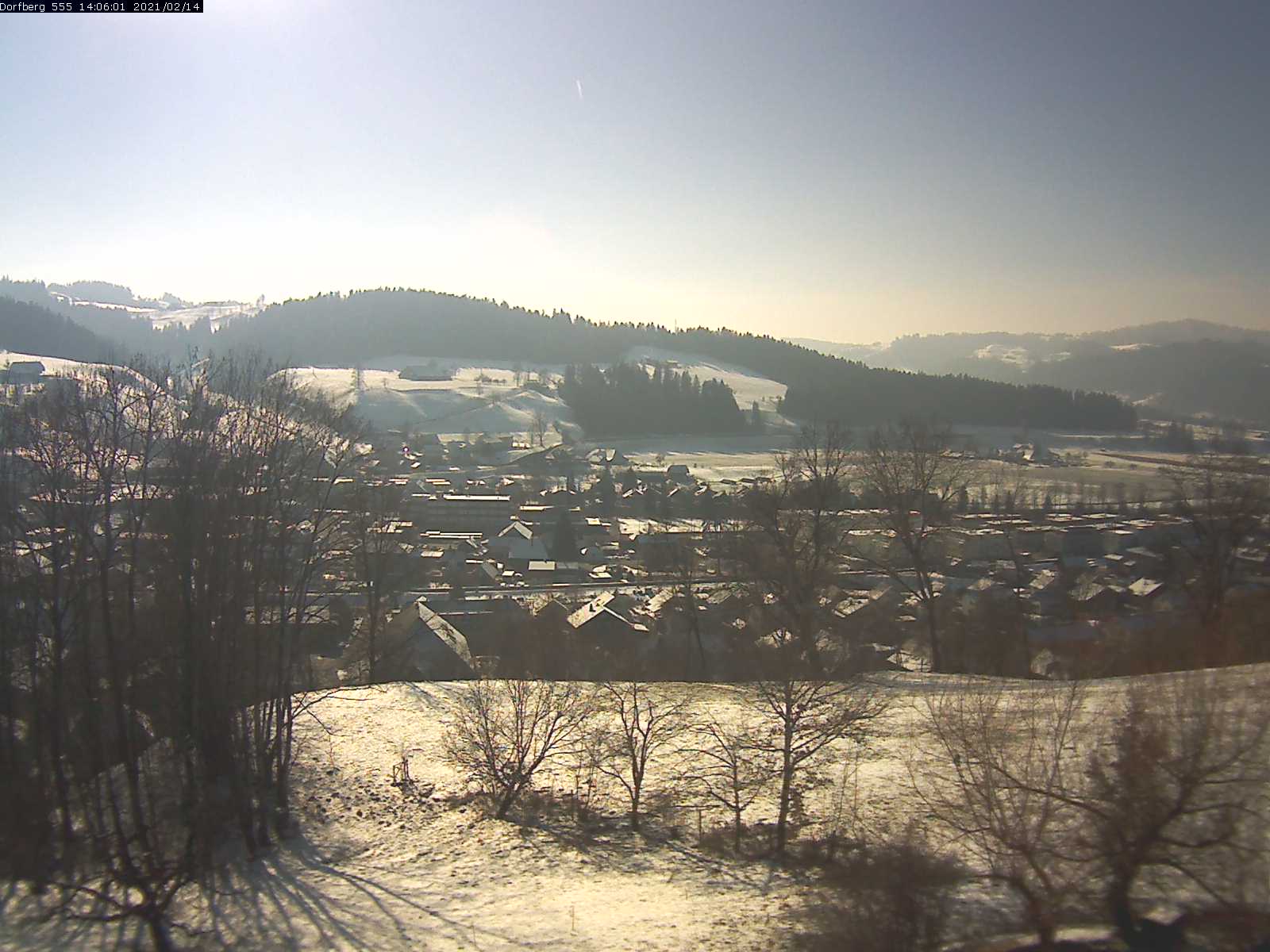 Webcam-Bild: Aussicht vom Dorfberg in Langnau 20210214-140601