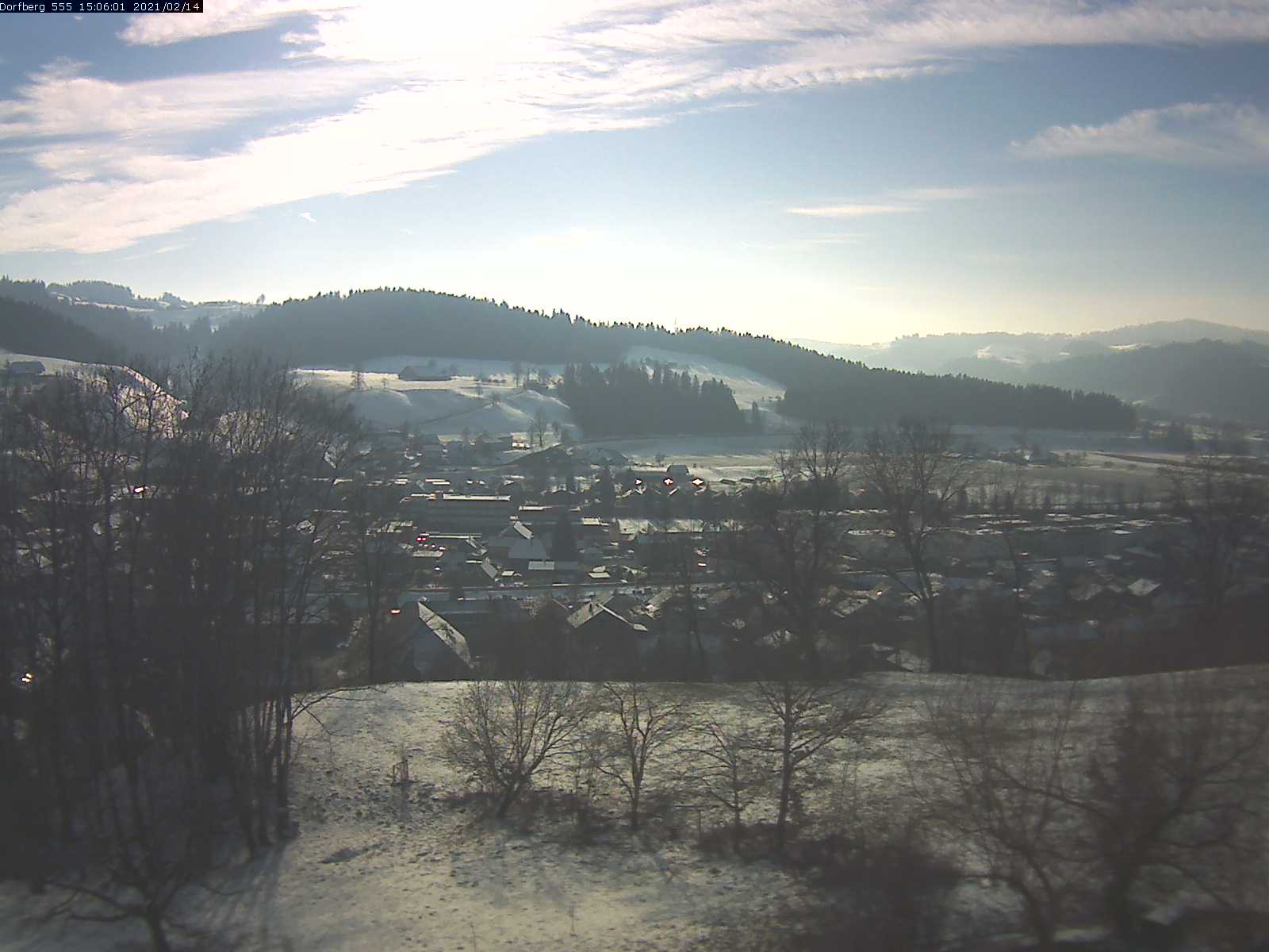 Webcam-Bild: Aussicht vom Dorfberg in Langnau 20210214-150601