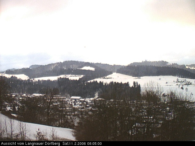 Webcam-Bild: Aussicht vom Dorfberg in Langnau 20060211-080500