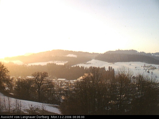 Webcam-Bild: Aussicht vom Dorfberg in Langnau 20060213-080500