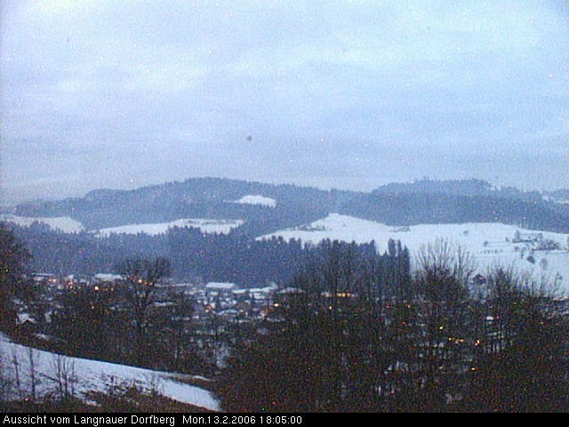 Webcam-Bild: Aussicht vom Dorfberg in Langnau 20060213-180500