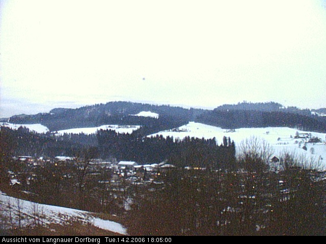 Webcam-Bild: Aussicht vom Dorfberg in Langnau 20060214-180500