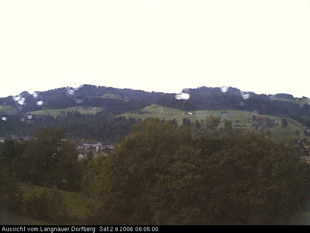 Webcam-Bild: Aussicht vom Dorfberg in Langnau 20060902-080500