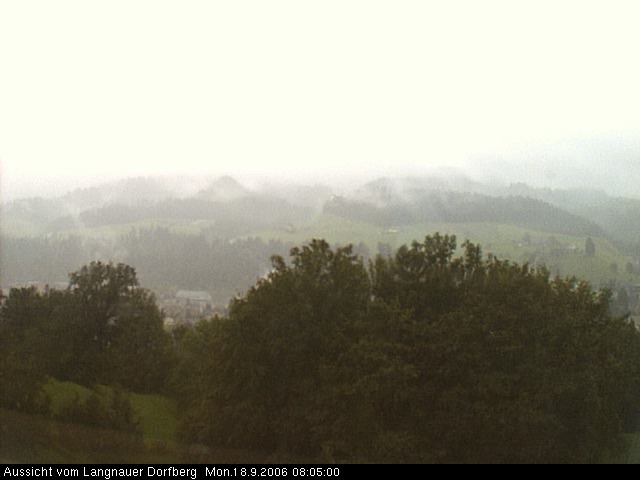 Webcam-Bild: Aussicht vom Dorfberg in Langnau 20060918-080500