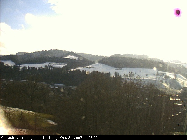 Webcam-Bild: Aussicht vom Dorfberg in Langnau 20070103-140500