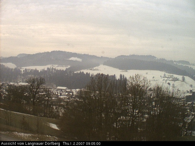 Webcam-Bild: Aussicht vom Dorfberg in Langnau 20070201-090500