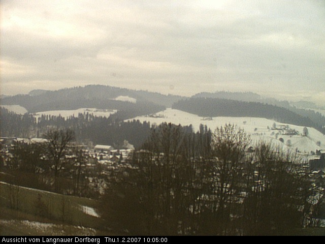 Webcam-Bild: Aussicht vom Dorfberg in Langnau 20070201-100500