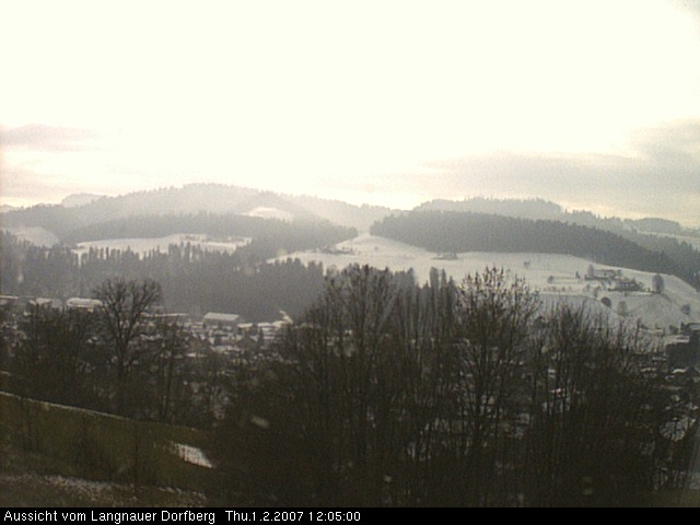 Webcam-Bild: Aussicht vom Dorfberg in Langnau 20070201-120500