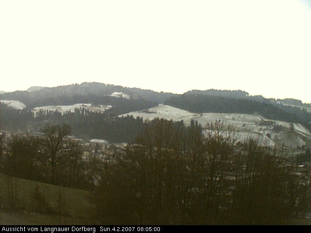 Webcam-Bild: Aussicht vom Dorfberg in Langnau 20070204-080500