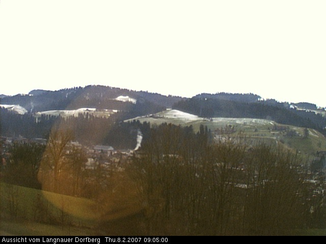 Webcam-Bild: Aussicht vom Dorfberg in Langnau 20070208-090500
