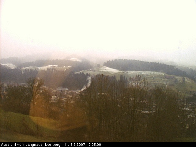 Webcam-Bild: Aussicht vom Dorfberg in Langnau 20070208-100500