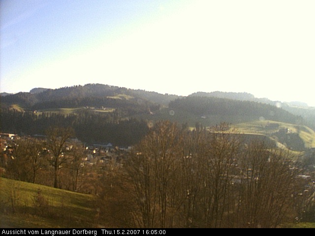 Webcam-Bild: Aussicht vom Dorfberg in Langnau 20070215-160500