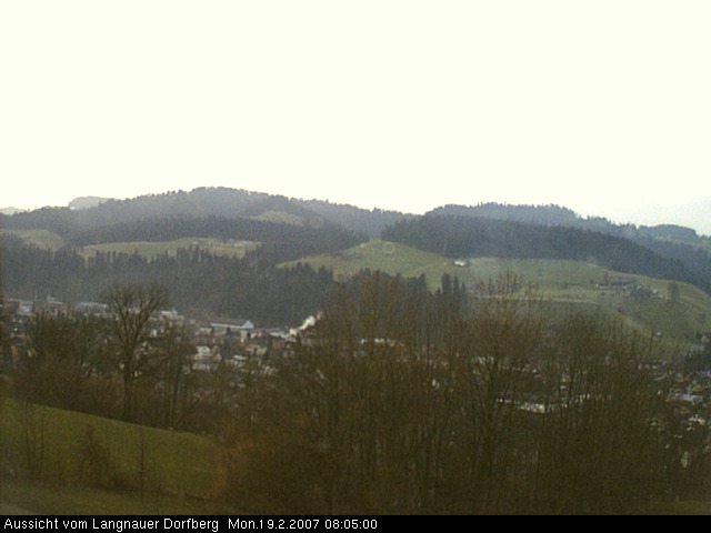 Webcam-Bild: Aussicht vom Dorfberg in Langnau 20070219-080500