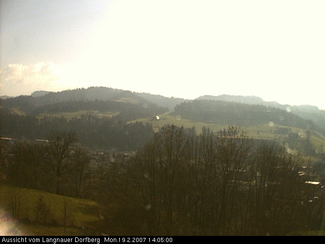 Webcam-Bild: Aussicht vom Dorfberg in Langnau 20070219-140500