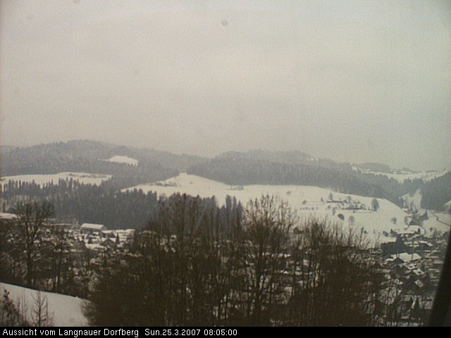 Webcam-Bild: Aussicht vom Dorfberg in Langnau 20070325-080500