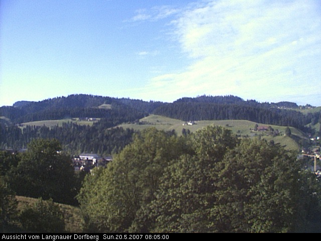 Webcam-Bild: Aussicht vom Dorfberg in Langnau 20070520-080500