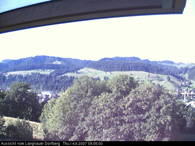 Webcam-Bild: Aussicht vom Dorfberg in Langnau 20070614-080500
