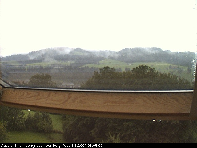 Webcam-Bild: Aussicht vom Dorfberg in Langnau 20070808-080500