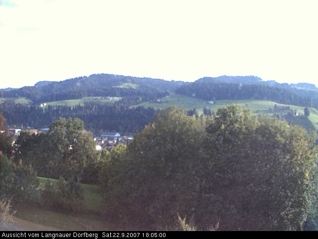 Webcam-Bild: Aussicht vom Dorfberg in Langnau 20070922-180500