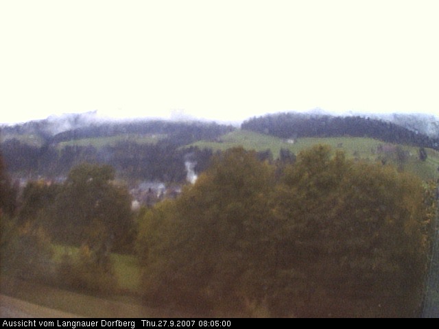 Webcam-Bild: Aussicht vom Dorfberg in Langnau 20070927-080500
