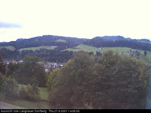 Webcam-Bild: Aussicht vom Dorfberg in Langnau 20070927-140500