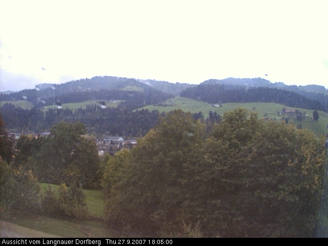 Webcam-Bild: Aussicht vom Dorfberg in Langnau 20070927-180500