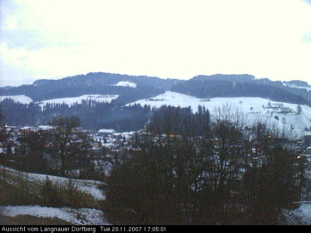Webcam-Bild: Aussicht vom Dorfberg in Langnau 20071120-170500