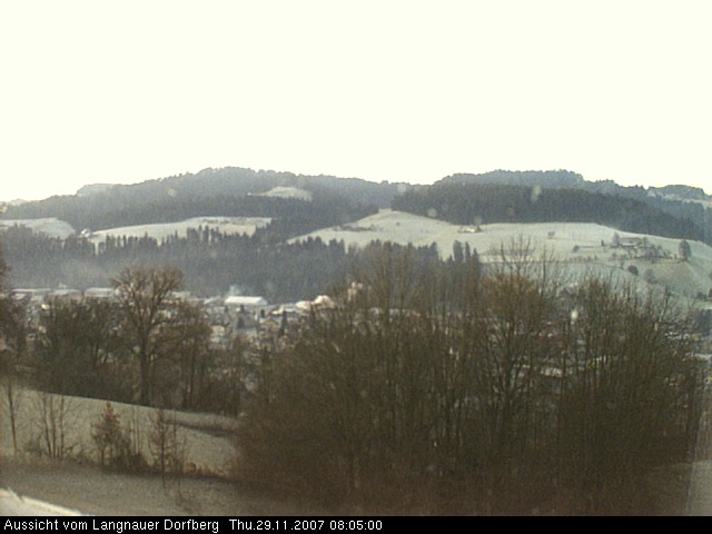 Webcam-Bild: Aussicht vom Dorfberg in Langnau 20071129-080500
