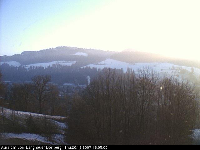 Webcam-Bild: Aussicht vom Dorfberg in Langnau 20071220-160500
