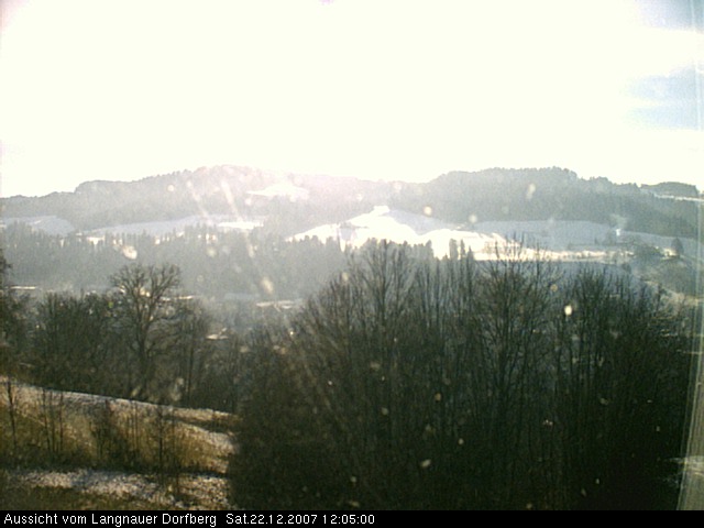 Webcam-Bild: Aussicht vom Dorfberg in Langnau 20071222-120500
