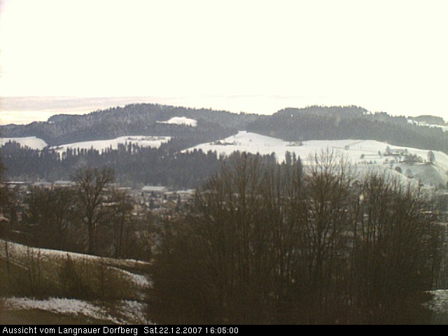 Webcam-Bild: Aussicht vom Dorfberg in Langnau 20071222-160500