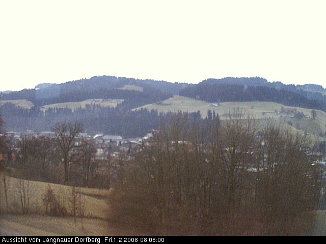 Webcam-Bild: Aussicht vom Dorfberg in Langnau 20080201-080500