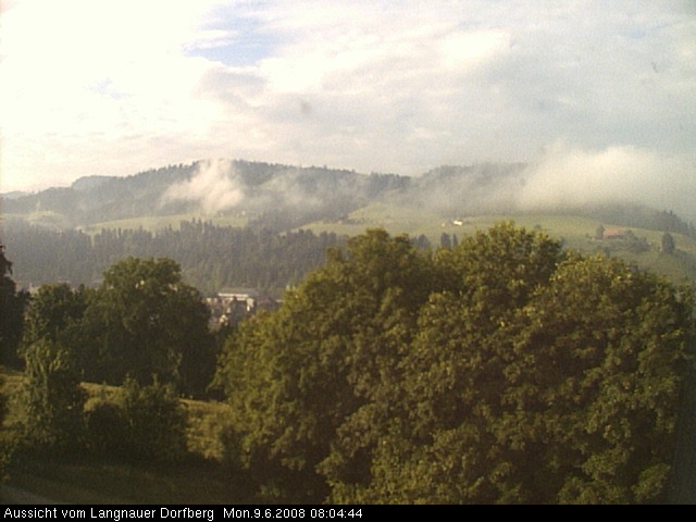 Webcam-Bild: Aussicht vom Dorfberg in Langnau 20080609-080500