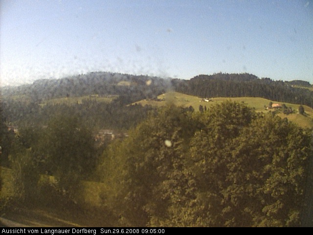 Webcam-Bild: Aussicht vom Dorfberg in Langnau 20080629-090500