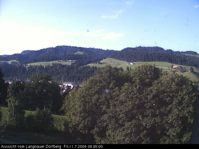 Webcam-Bild: Aussicht vom Dorfberg in Langnau 20080711-080500